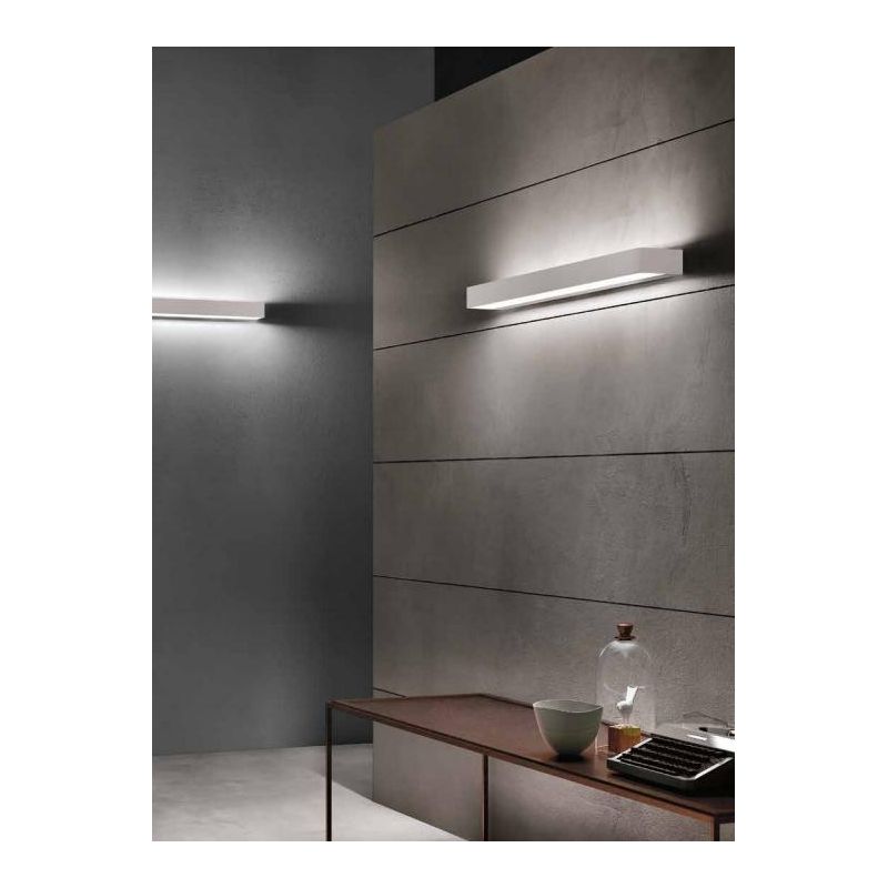 METAL LAMPADA DA PARETE LED 30W LUCE 3000K MODERNA BIANCA O NERA DELLA LINEA LIGHT Linea Light - Cristalensi Shop Online