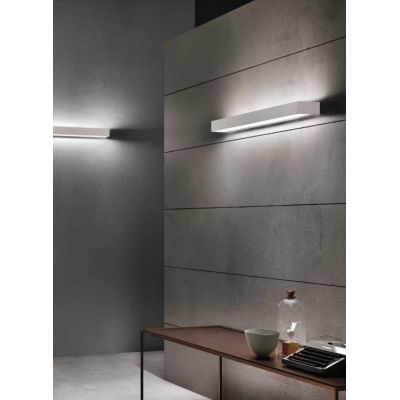 METAL LAMPADA DA PARETE LED 30W LUCE 3000K MODERNA BIANCA O NERA DELLA LINEA LIGHT Linea Light - Cristalensi Shop Online