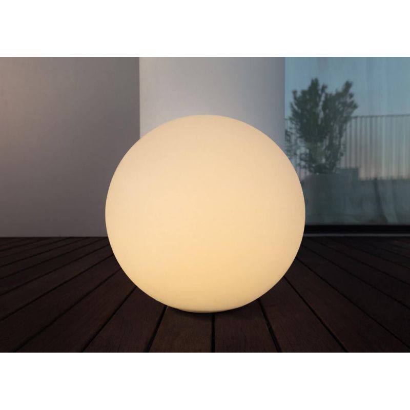OH!IN LAMPADA DA PAVIMENTO A SFERA D55 DESIGN MODERNO COLORE BIANCO DELLA LINEA LIGHT Linea Light - Cristalensi Shop Online