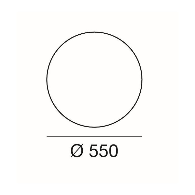 OH!IN LAMPADA DA PAVIMENTO A SFERA D55 DESIGN MODERNO COLORE BIANCO DELLA LINEA LIGHT Linea Light - Cristalensi Shop Online