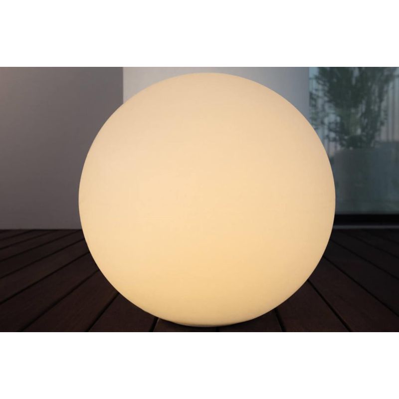 OH!IN LAMPADA DA PAVIMENTO A SFERA D74 DESIGN MODERNO COLORE BIANCO DELLA LINEA LIGHT Linea Light - Cristalensi Shop Online