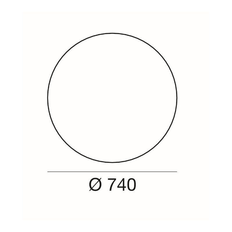 OH!IN LAMPADA DA PAVIMENTO A SFERA D74 DESIGN MODERNO COLORE BIANCO DELLA LINEA LIGHT Linea Light - Cristalensi Shop Online