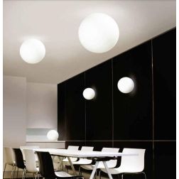 OH!IN PLAFONIERA A SFERA D38 DESIGN MODERNO COLORE BIANCO DELLA LINEA LIGHT Linea Light - Cristalensi Shop Online 2