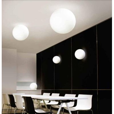 OH!IN PLAFONIERA A SFERA D38 DESIGN MODERNO COLORE BIANCO DELLA LINEA LIGHT Linea Light - Cristalensi Shop Online