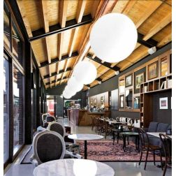 OH!IN PLAFONIERA A SFERA D55 DESIGN MODERNO COLORE BIANCO DELLA LINEA LIGHT Linea Light - Cristalensi Shop Online