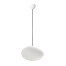 OH!SMASH SOSPENSIONE OVALE BIANCA D38 DESIGN MODERNO DELLA LINEA LIGHT Linea Light - Cristalensi Shop Online