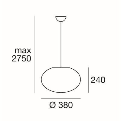 OH!SMASH SOSPENSIONE OVALE BIANCA D38 DESIGN MODERNO DELLA LINEA LIGHT Linea Light - Cristalensi Shop Online