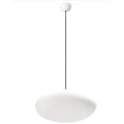 OH!SMASH SOSPENSIONE SINGOLA OVALE BIANCA D55 DESIGN MODERNO DELLA LINEA LIGHT Linea Light - Cristalensi Shop Online