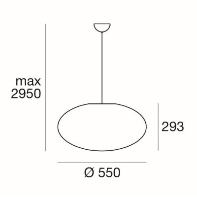 OH!SMASH SOSPENSIONE SINGOLA OVALE BIANCA D55 DESIGN MODERNO DELLA LINEA LIGHT Linea Light - Cristalensi Shop Online