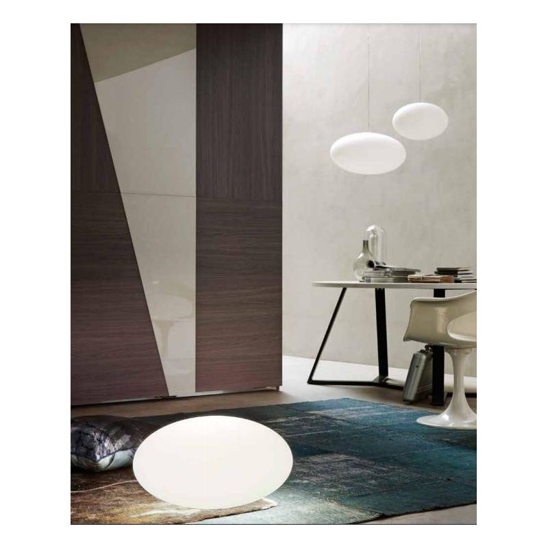 OH!SMASH LAMPADA DA TAVOLO IN FORMA OVALE BIANCA D38 DESIGN MODERNO DELLA LINEA LIGHT Linea Light - Cristalensi Shop Online