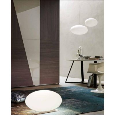 OH!SMASH LAMPADA DA TAVOLO IN FORMA OVALE BIANCA D38 DESIGN MODERNO DELLA LINEA LIGHT Linea Light - Cristalensi Shop Online