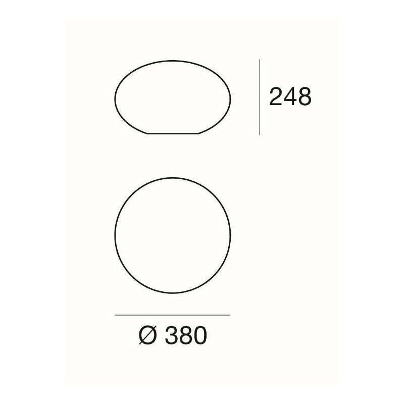 OH!SMASH LAMPADA DA TAVOLO IN FORMA OVALE BIANCA D38 DESIGN MODERNO DELLA LINEA LIGHT Linea Light - Cristalensi Shop Online