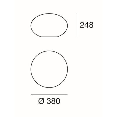 OH!SMASH LAMPADA DA TAVOLO IN FORMA OVALE BIANCA D38 DESIGN MODERNO DELLA LINEA LIGHT Linea Light - Cristalensi Shop Online