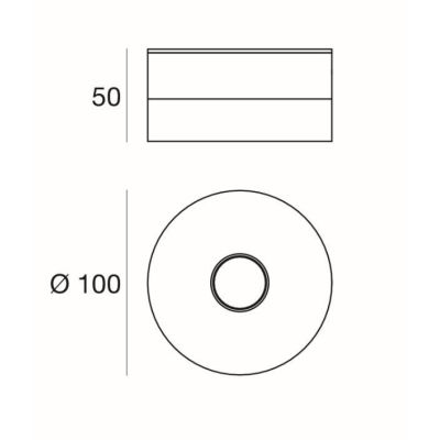 ONE TO ONE FARETTO DA SOFFITTO ROTONDO LED 10W LUCE 3000K BIANCO MODERNO DELLA LINEA LIGHT Linea Light - Cristalensi Shop Online