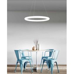 POLO LAMPADARIO MODERNO AD ANELLO D66 LED INTEGRATO 31W LUCE 3000K BIANCO DELLA LINEA LIGHT Linea Light - Cristalensi Shop Onlin 2