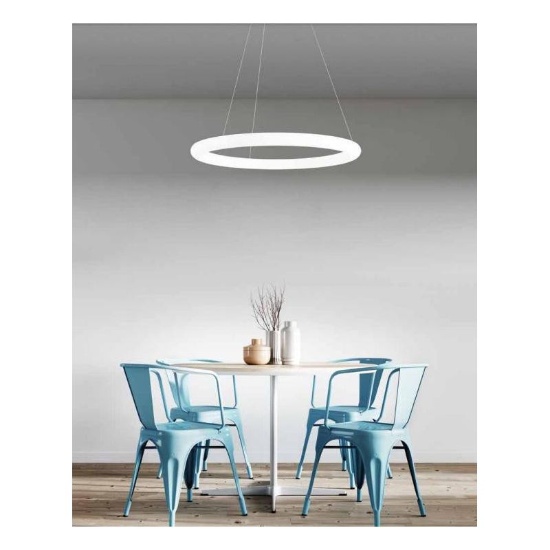 POLO LAMPADARIO MODERNO AD ANELLO D66 LED INTEGRATO 31W LUCE 3000K BIANCO DELLA LINEA LIGHT Linea Light - Cristalensi Shop Onlin