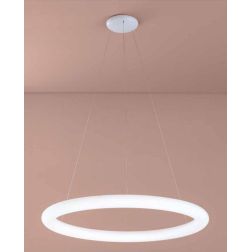POLO LAMPADARIO AD ANELLO D96 LED 51W LUCE 3000K BIANCO MODERNO DELLA LINEA LIGHT Linea Light - Cristalensi Shop Online 2