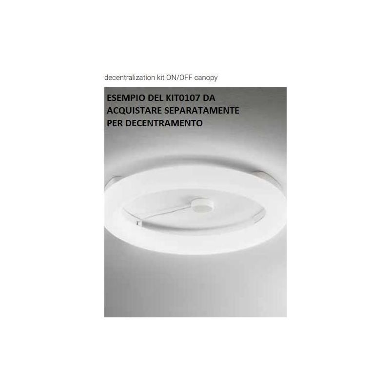 POLO PLAFONIERA AD ANELLO D66 LED 31W LUCE 3000K BIANCA MODERNA DELLA LINEA LIGHT Linea Light - Cristalensi Shop Online