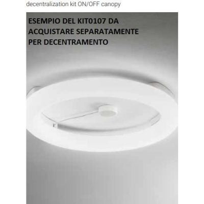POLO PLAFONIERA AD ANELLO D66 LED 31W LUCE 3000K BIANCA MODERNA DELLA LINEA LIGHT Linea Light - Cristalensi Shop Online