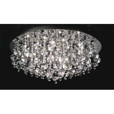 PLAFONIERA GRANDE IN CROMO LUCIDO CON CRISTALLI Perenz - Cristalensi Shop Online