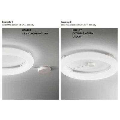 POLO PLAFONIERA AD ANELLO D96 LED 51W LUCE 3000K BIANCA MODERNA DELLA LINEA LIGHT Linea Light - Cristalensi Shop Online