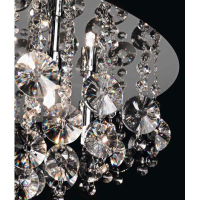 PLAFONIERA GRANDE IN CROMO LUCIDO CON CRISTALLI Perenz - Cristalensi Shop Online