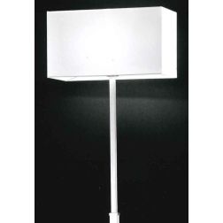 PIANTANA IN CROMO SATINATO CON PARALUME IN TELETTA BIANCA Perenz - Cristalensi Shop Online 2