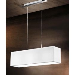 SOSPENSIONE IN CROMO SATINATO CON PARALUME TELETTA 70X18 CM MODERNO Perenz - Cristalensi Shop Online 2