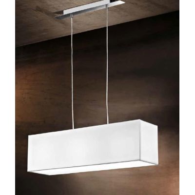 SOSPENSIONE IN CROMO SATINATO CON PARALUME TELETTA 70X18 CM MODERNO Perenz - Cristalensi Shop Online