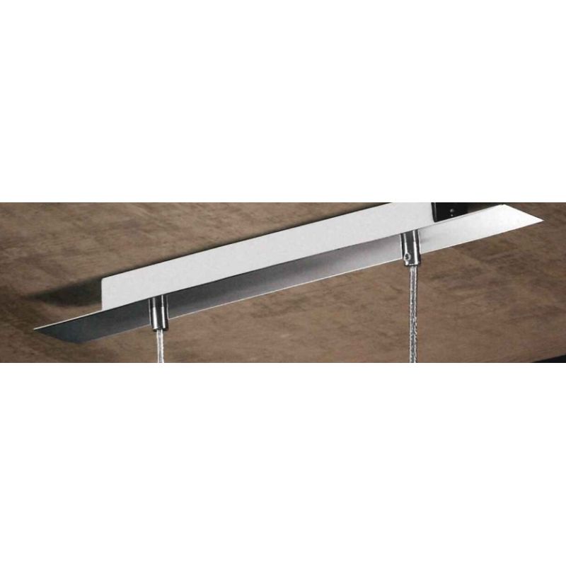 SOSPENSIONE IN CROMO SATINATO CON PARALUME TELETTA 70X18 CM MODERNO Perenz - Cristalensi Shop Online