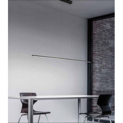 STRAIGHT P1 SOSPENSIONE LINEARE LED 18W MODERNA BIANCA O NERA DELLA LINEA LIGHT Linea Light - Cristalensi Shop Online