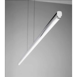 STRAIGHT P1 SOSPENSIONE LINEARE CROMATA LED 18W MODERNA LUCE 2700K DELLA LINEA LIGHT Linea Light - Cristalensi Shop Online