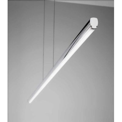STRAIGHT P1 SOSPENSIONE LINEARE CROMATA LED 18W MODERNA LUCE 2700K DELLA LINEA LIGHT Linea Light - Cristalensi Shop Online