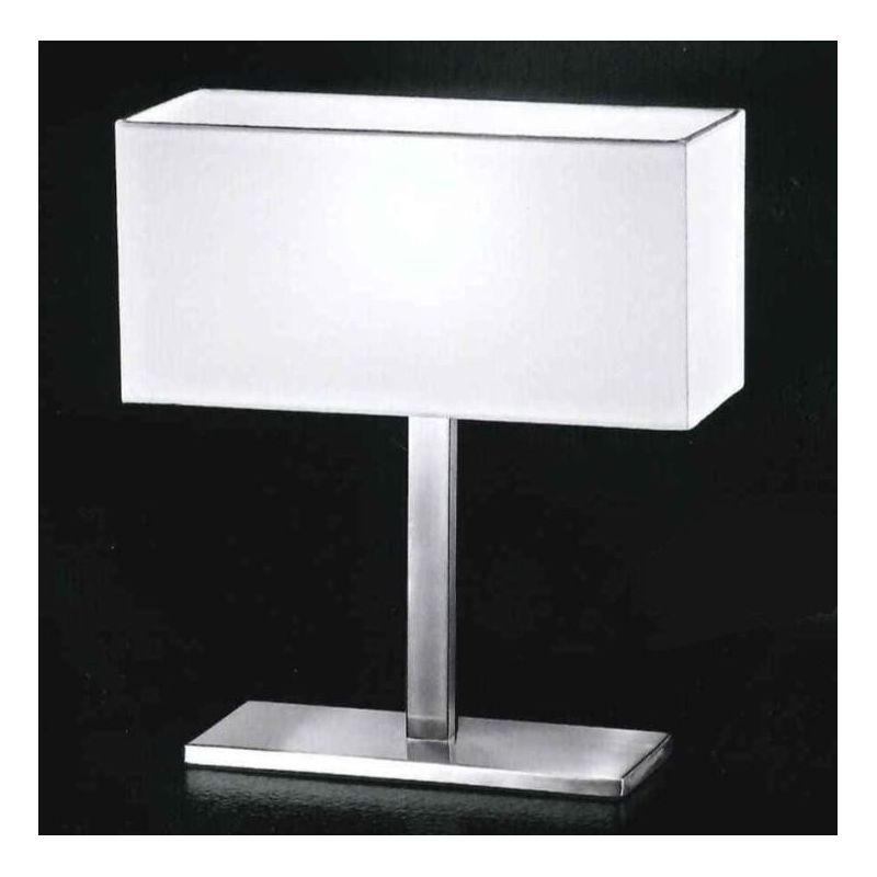 5884 LAMPADA DA TAVOLO IN CROMO SPAZZOLATO CON PARALUME Perenz - Cristalensi Shop Online