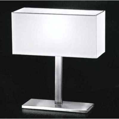 5884 LAMPADA DA TAVOLO IN CROMO SPAZZOLATO CON PARALUME Perenz - Cristalensi Shop Online