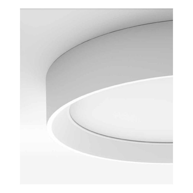 TARA PLAFONIERA ROTONDA GRANDE D50 BIANCA LED 45W LUCE 3000K DELLA LINEA LIGHT Linea Light - Cristalensi Shop Online