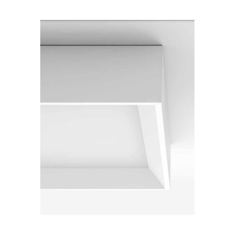 TARA PLAFONIERA GRANDE QUADRATA BIANCA LED 45W LUCE 3000K DELLA LINEA LIGHT Linea Light - Cristalensi Shop Online