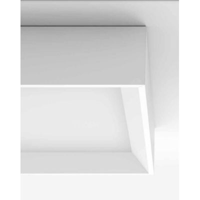 TARA PLAFONIERA GRANDE QUADRATA BIANCA LED 45W LUCE 3000K DELLA LINEA LIGHT Linea Light - Cristalensi Shop Online
