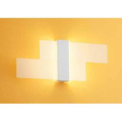 TRIAD 2.0 APPLIQUE MODERNA IN VETRO SABBIATO LED 12W LUCE 3000K DELLA LINEA LIGHT Linea Light - Cristalensi Shop Online