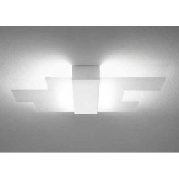 TRIAD PLAFONIERA/APPLIQUE IN VETRO SABBIATO LED 21W LUCE 3000K MODERNA DELLA LINEA LIGHT Linea Light - Cristalensi Shop Online