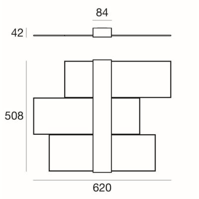 TRIAD PLAFONIERA IN VETRO SABBIATO LED 36W LUCE 3000K MODERNA DELLA LINEA LIGHT Linea Light - Cristalensi Shop Online
