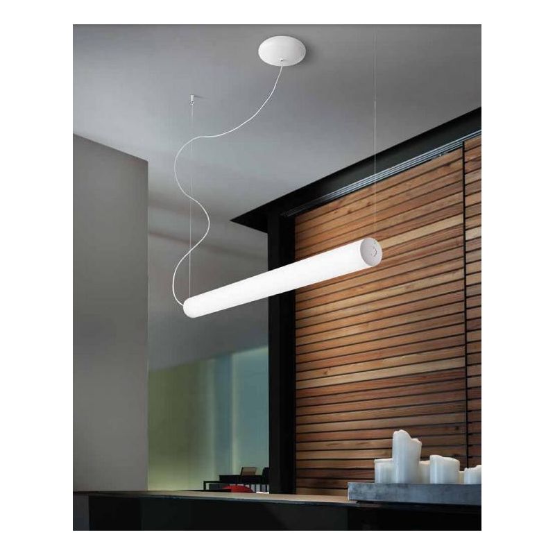 TU-O GRANDE SOSPENSIONE TUBOLARE DIMMERABILE LED56W LUCE 3000K DESIGN MODERNO Linea Light - Cristalensi Shop Online
