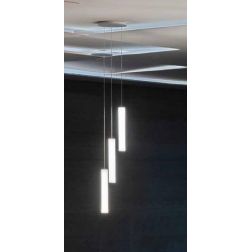 TU-V SOSPENSIONE MODERNA A TRE LUCI DIMMERABILE LED 56W LUCE 3000K DELLA LINEA LIGHT Linea Light - Cristalensi Shop Online 2