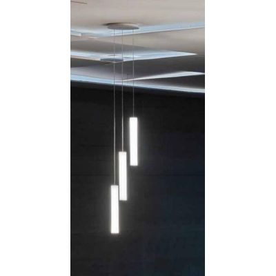 TU-V SOSPENSIONE MODERNA A TRE LUCI DIMMERABILE LED 56W LUCE 3000K DELLA LINEA LIGHT Linea Light - Cristalensi Shop Online