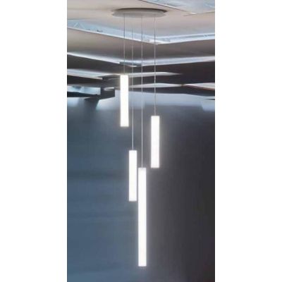 TU-V SOSPENSIONE MODERNA A QUATTRO LUCI DIMMERABILE LED 93W LUCE 3000K DELLA LINEA LIGHT Linea Light - Cristalensi Shop Online