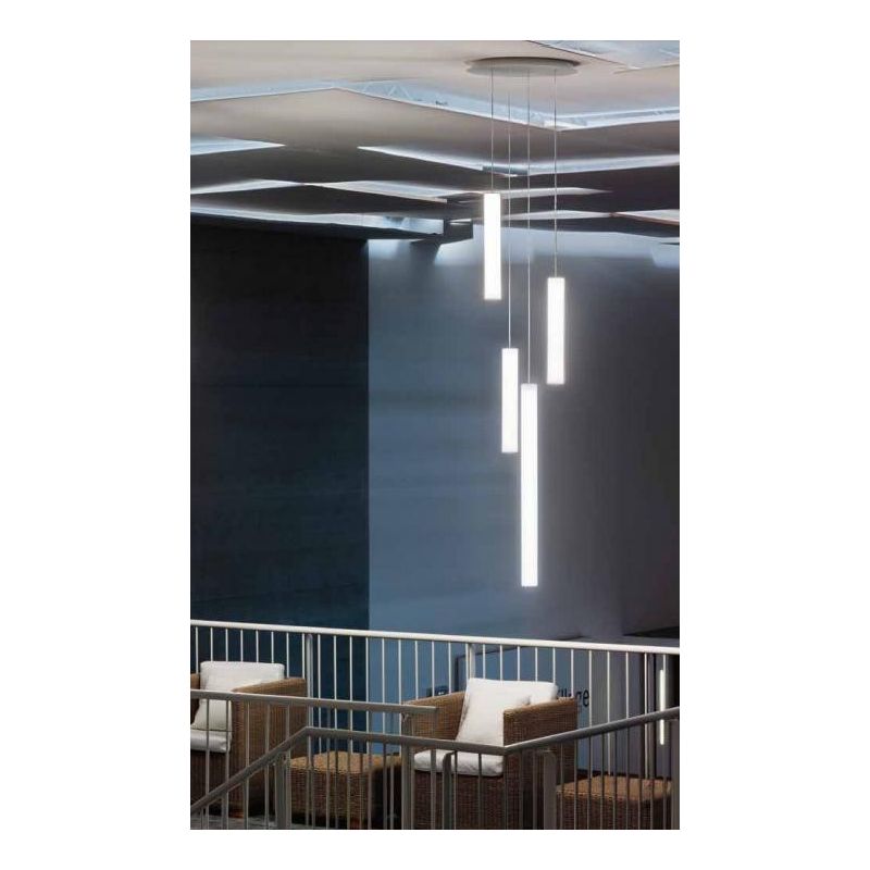 TU-V SOSPENSIONE MODERNA A QUATTRO LUCI DIMMERABILE LED 93W LUCE 3000K DELLA LINEA LIGHT Linea Light - Cristalensi Shop Online