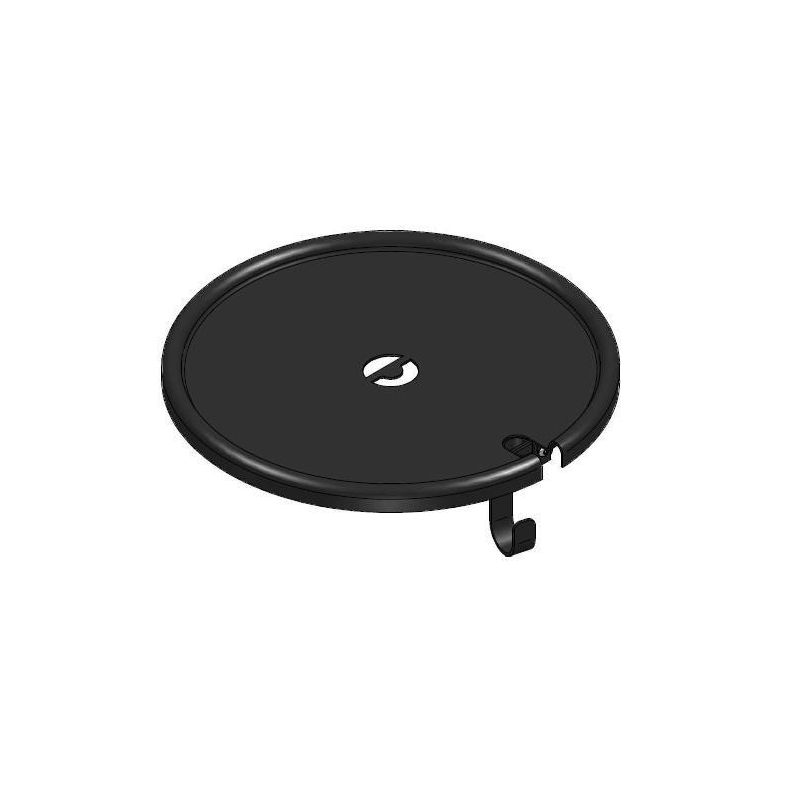 TAVOLINO ROTONDO CON GANCIO PORTA BORSA Linea Light - Cristalensi Shop Online