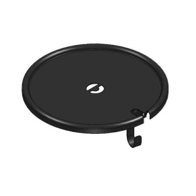 TAVOLINO ROTONDO CON GANCIO PORTA BORSA Linea Light - Cristalensi Shop Online