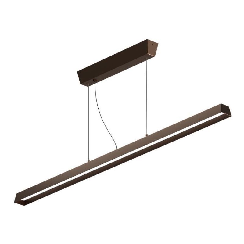 LIRA AISI SOSPENSIONE DA ESTERNI IP65 LINEARE IN METALLO NERO O MARRONE LED 31W LUCE 3000K Linea Light - Cristalensi Shop Online