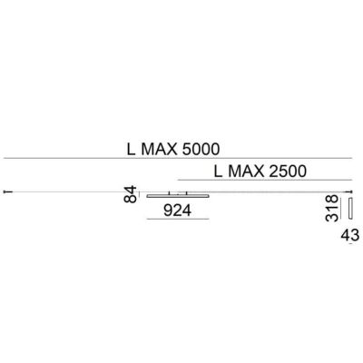LIRA AISI ILLUMINAZIONE A CAVO PER ESTERNI IP65 IN METALLO NERO O MARRONE LED 31W LUCE 3000K Linea Light - Cristalensi Shop Onli